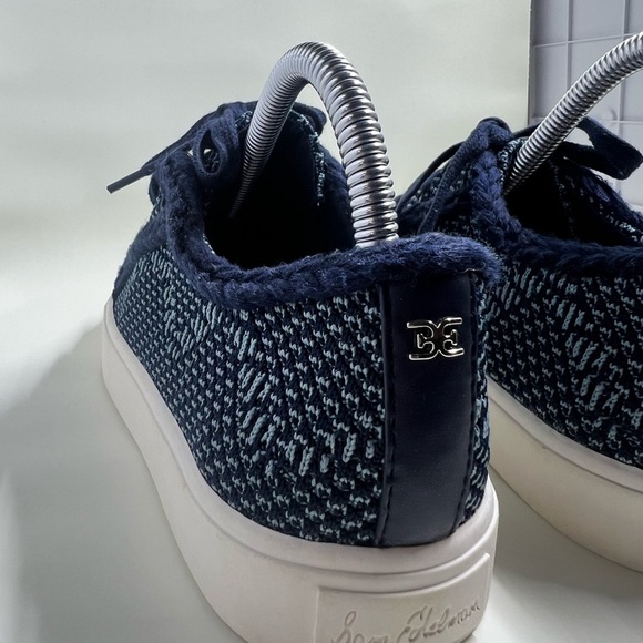 Sam Edelman Elena Baltic Navy Blue Sneakers Size 7.5 - Picture 10 of 12